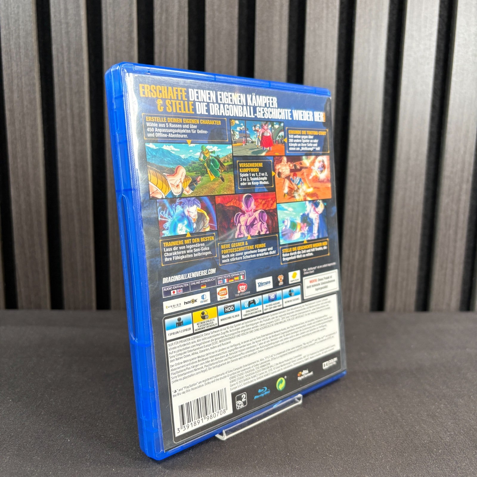 Dragon Ball Xenoverse PS4 Cover Rückseite