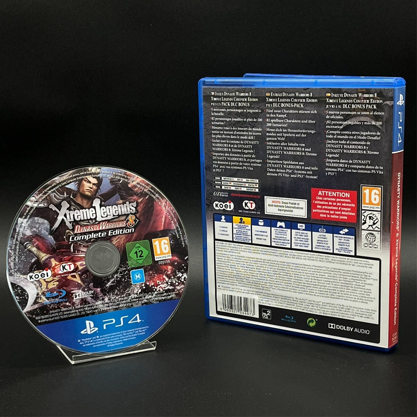 Dynasty Warriors 8 Xtreme Legends Complete Edition PS4 Rückansicht