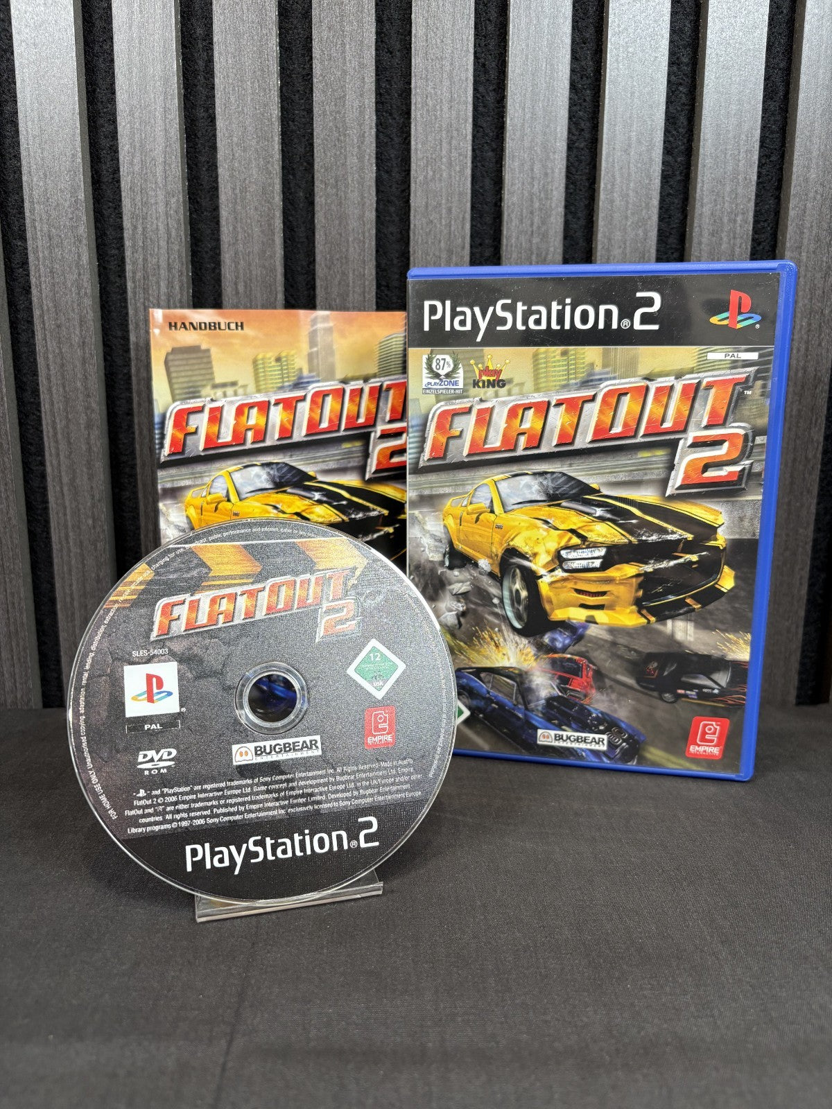 FlatOut 2 PS2 Cover Vorderseite Rennspiel