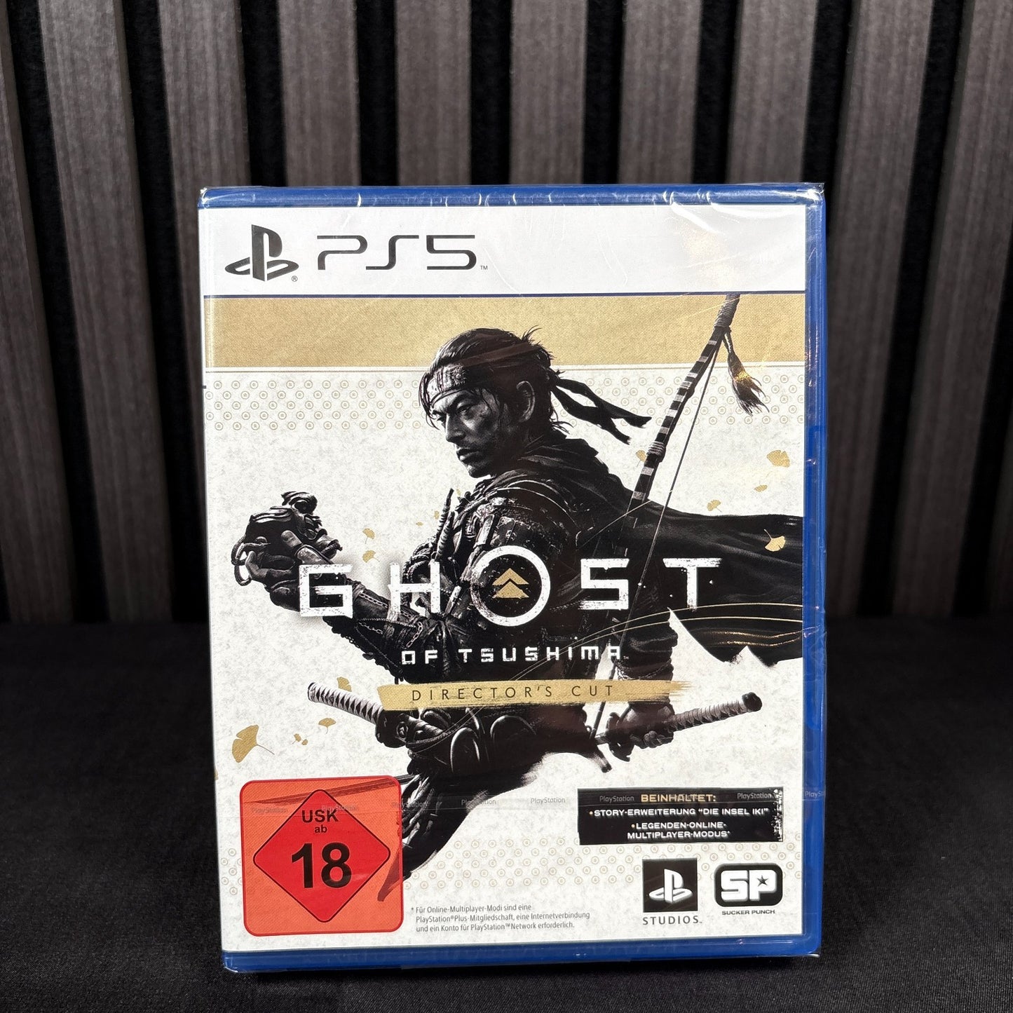 Ghost of Tsushima Directors Cut PS5 Hülle Vorderseite neu versiegelt PAL