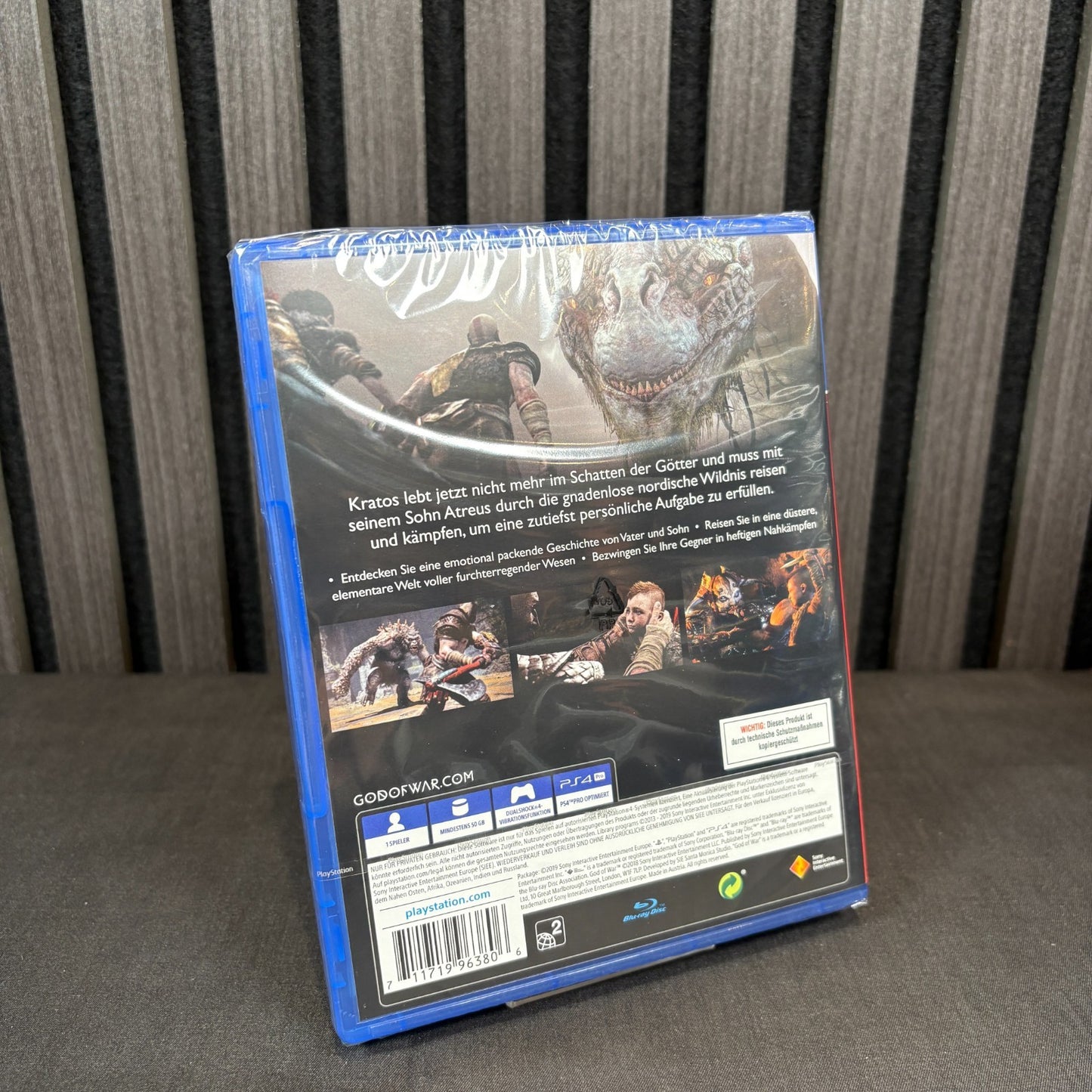 God of War PS4 PAL Rückseite neu und versiegelt
