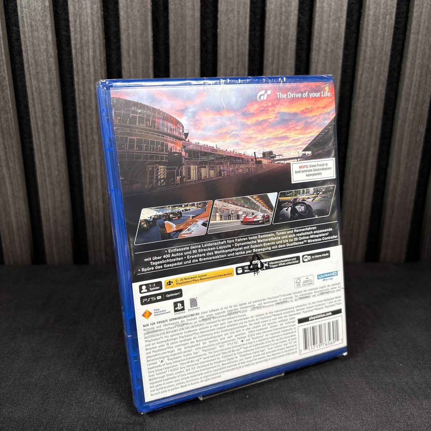 Gran Turismo 7 PS5 Rückseite Cover neu sealed PAL