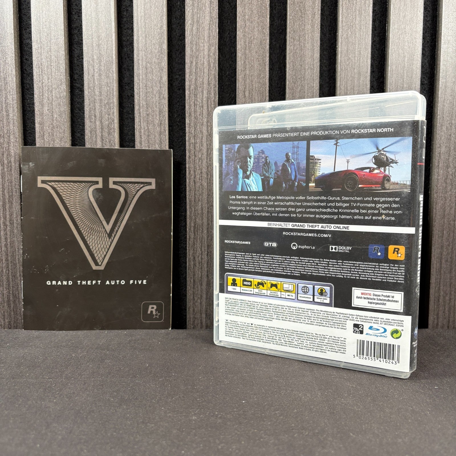 Grand Theft Auto V GTA 5 PS3 PAL Hülle Rückseite