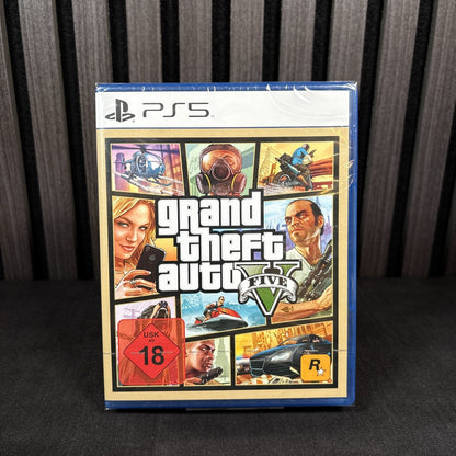 GTA 5 PS5 Spiel Hülle Vorderseite Detail Neu OVP