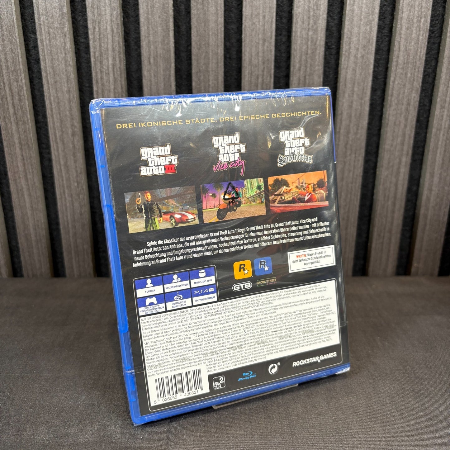 GTA The Trilogy PS4 Cover Rückseite