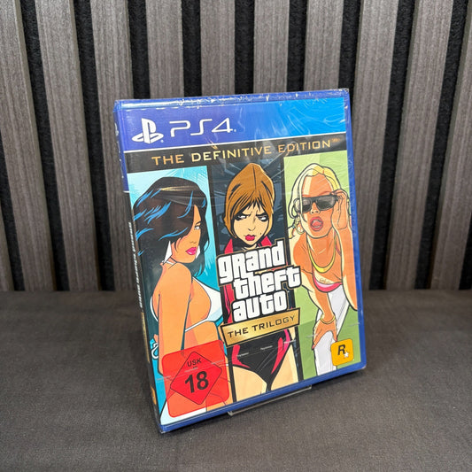 GTA The Trilogy PS4 Cover Vorderseite versiegelt