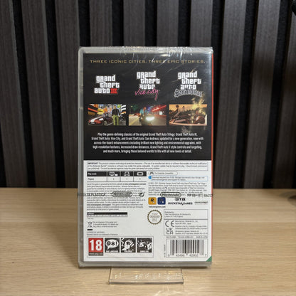 GTA Trilogy Definitive Edition Nintendo Switch Cover Rückseite