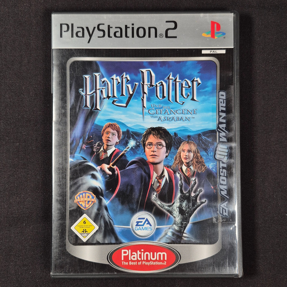 Harry Potter und der Gefangene von Askaban Platinum – PlayStation 2 – Deutsch – Zustand Gut – Vorderseite – NEVO Store