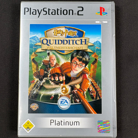 Harry Potter Quidditch-Weltmeisterschaft PS2 Platinum PAL Vorderseite in gutem Zustand