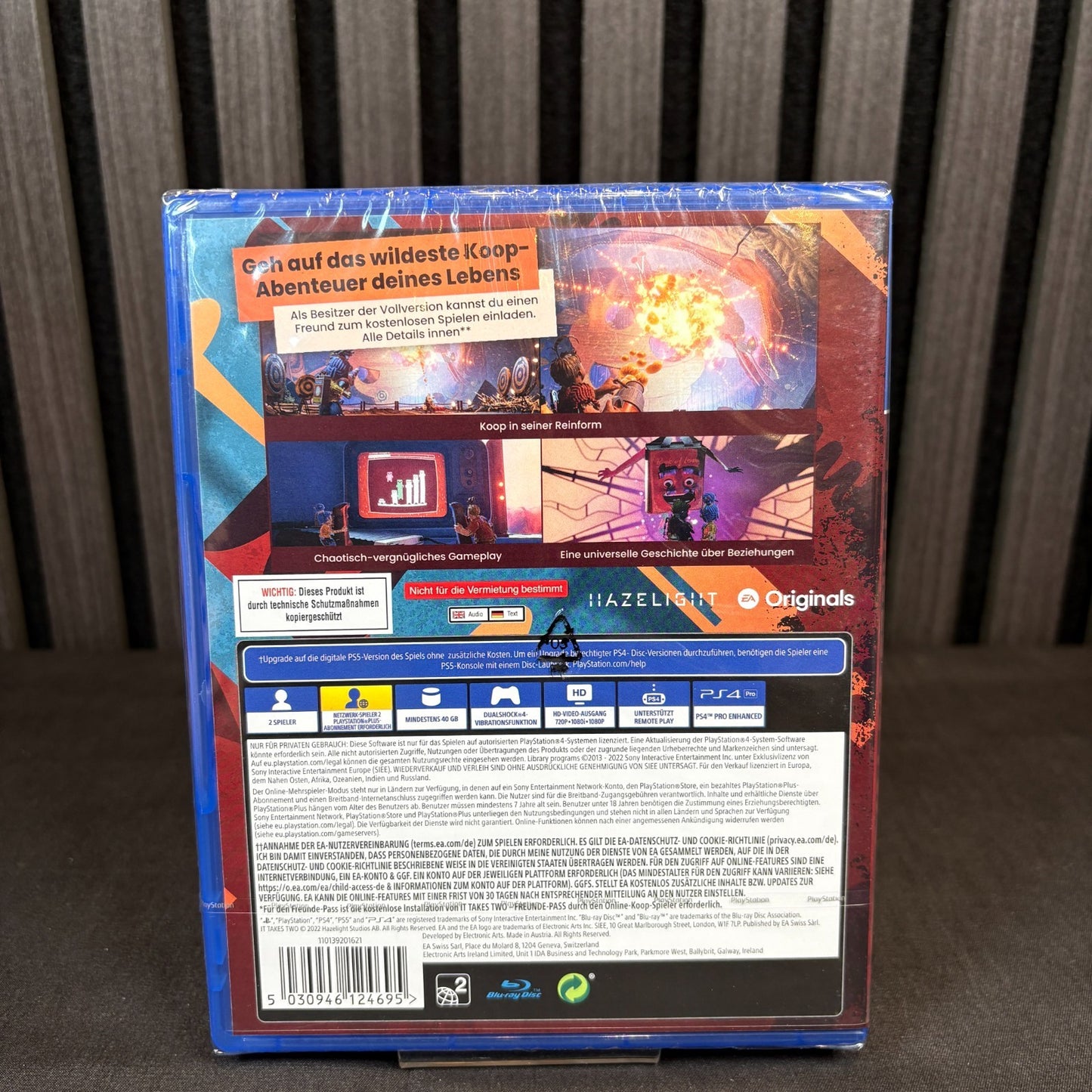 It Takes Two PS4 Cover Rückseite Detail Infos