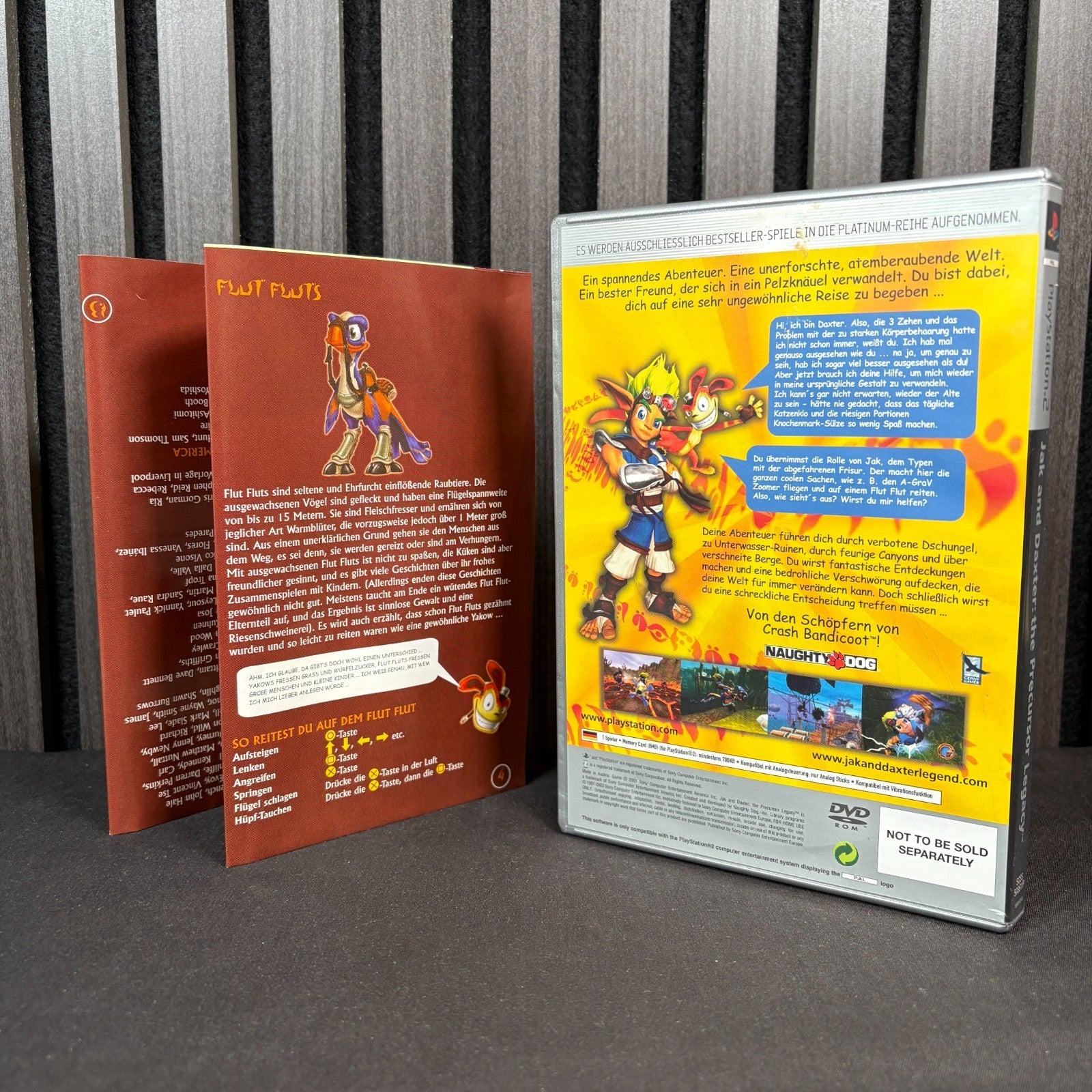 Jak and Daxter The Precursor Legacy Platinum PS2 Cover Rückseite