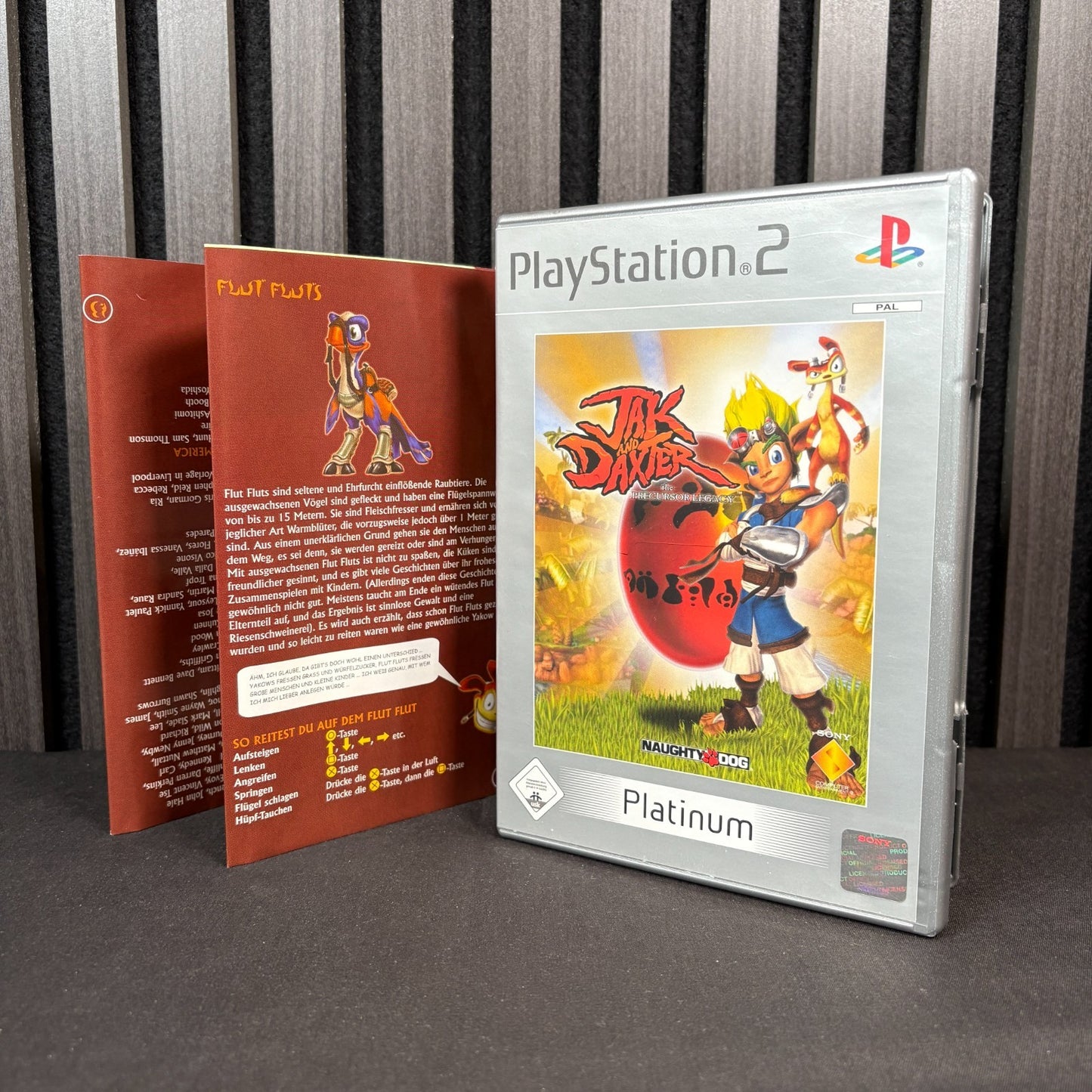 Jak and Daxter The Precursor Legacy Platinum PS2 Cover Vorderseite