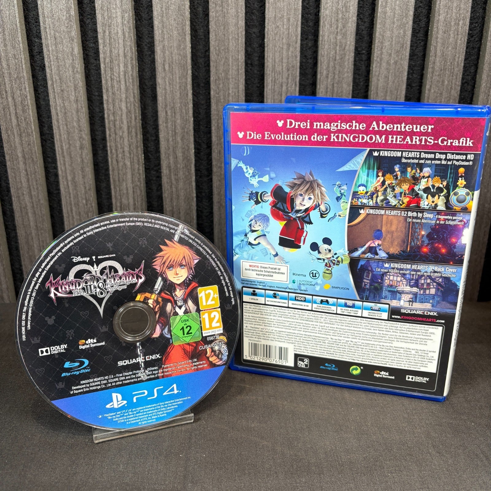 Kingdom Hearts HD 2.8 Final Chapter Prologue PS4 PAL Rückseite sehr guter Zustand