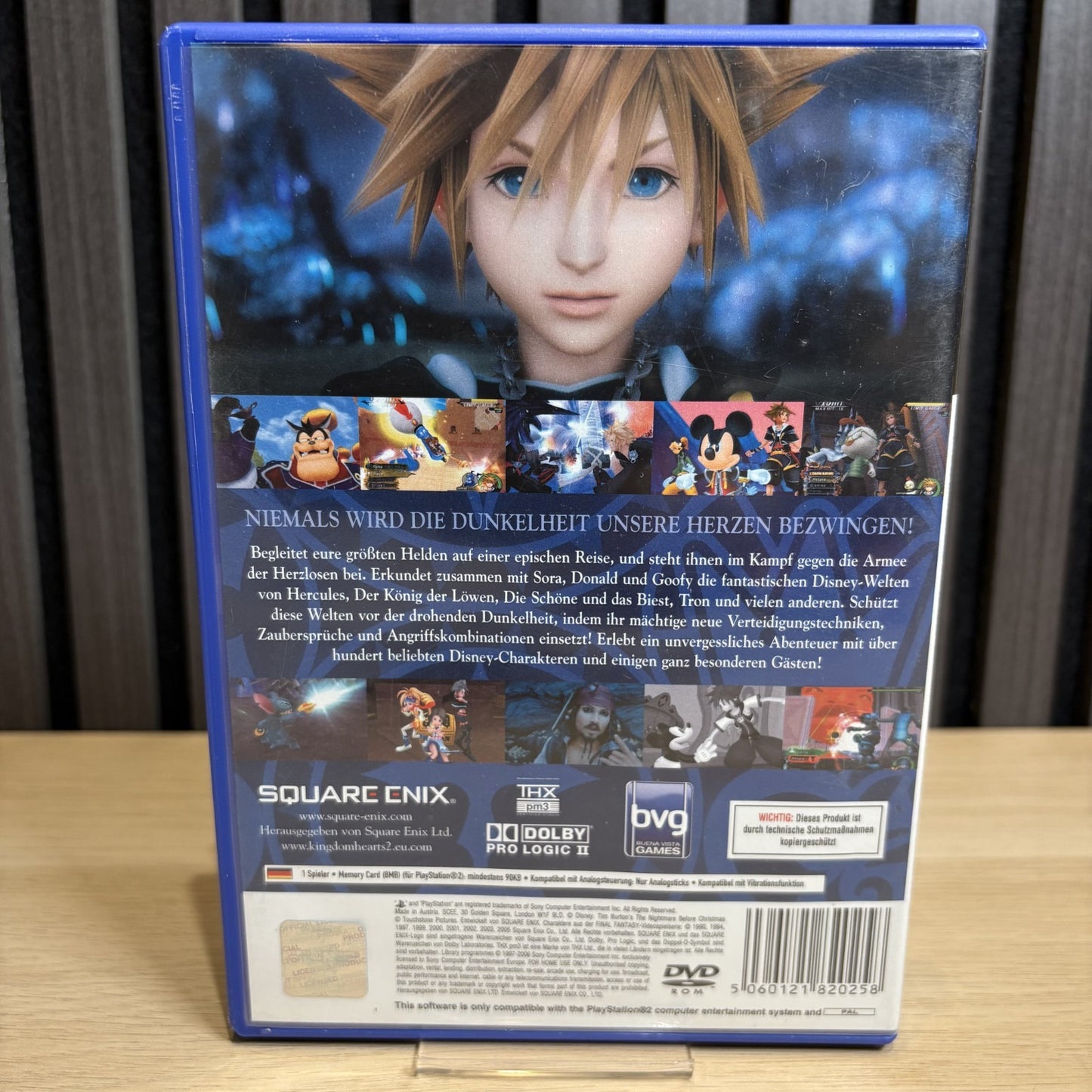 Kingdom Hearts II PS2 Cover Rückseite