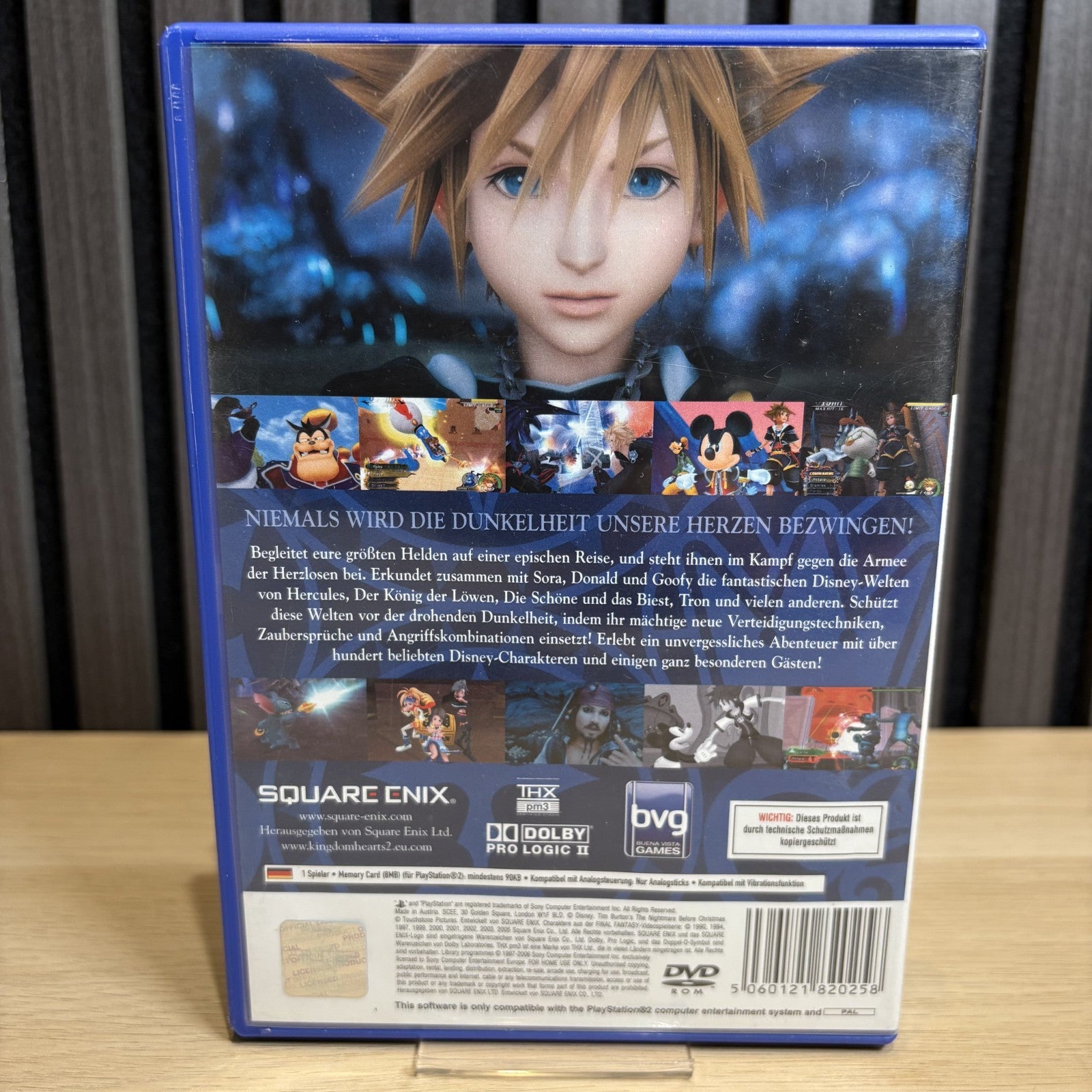 Kingdom Hearts II PS2 Cover Rückseite