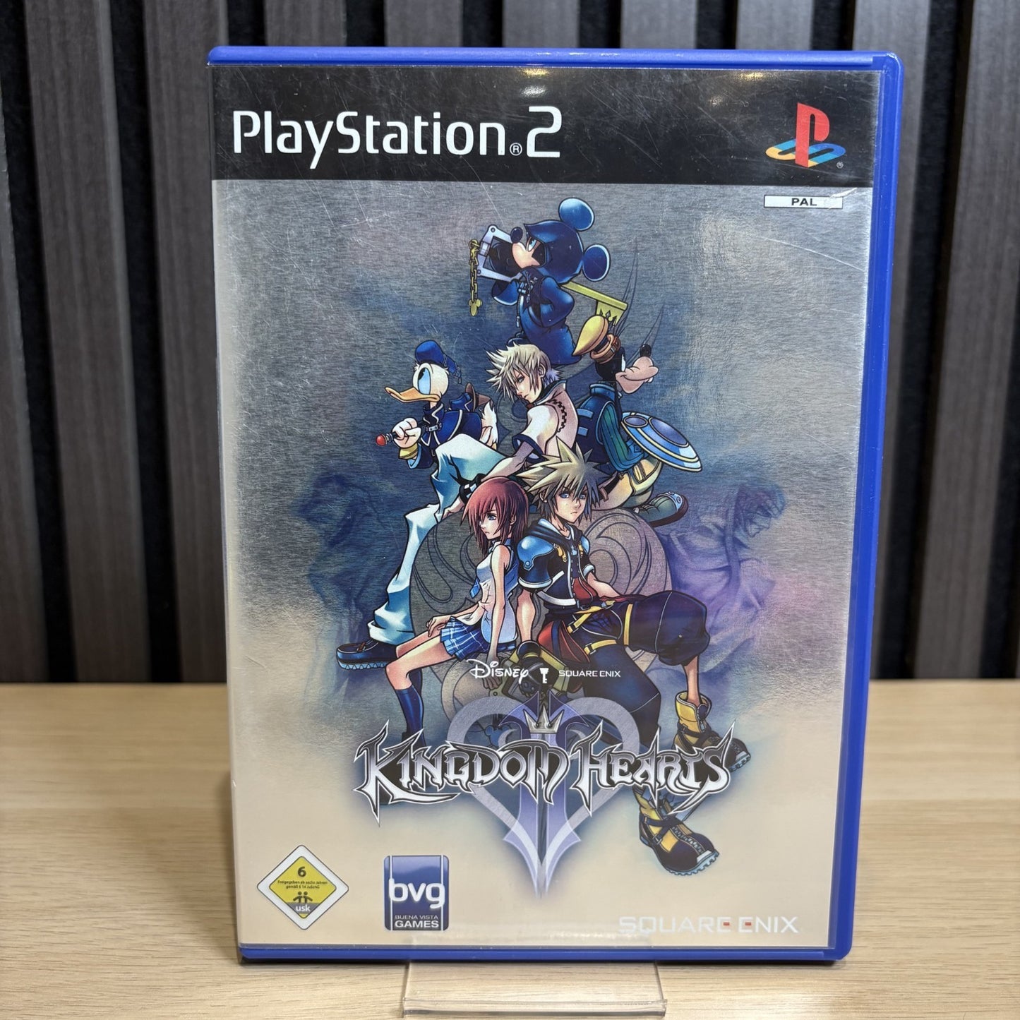 Kingdom Hearts II PS2 Erstauflage Cover Vorderseite metallic