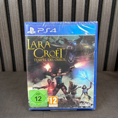 Lara Croft Tempel des Osiris PS4 Cover Vorderseite Detailaufnahme