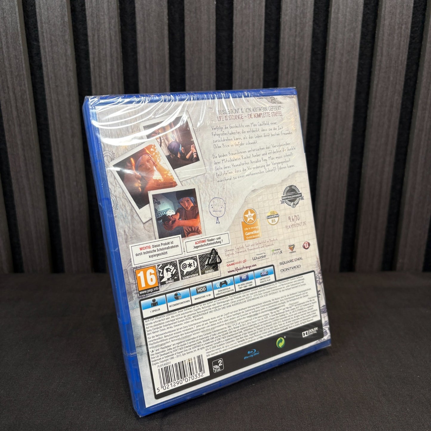 Life is Strange PS4 Cover Rückseite PAL Neu versiegelt