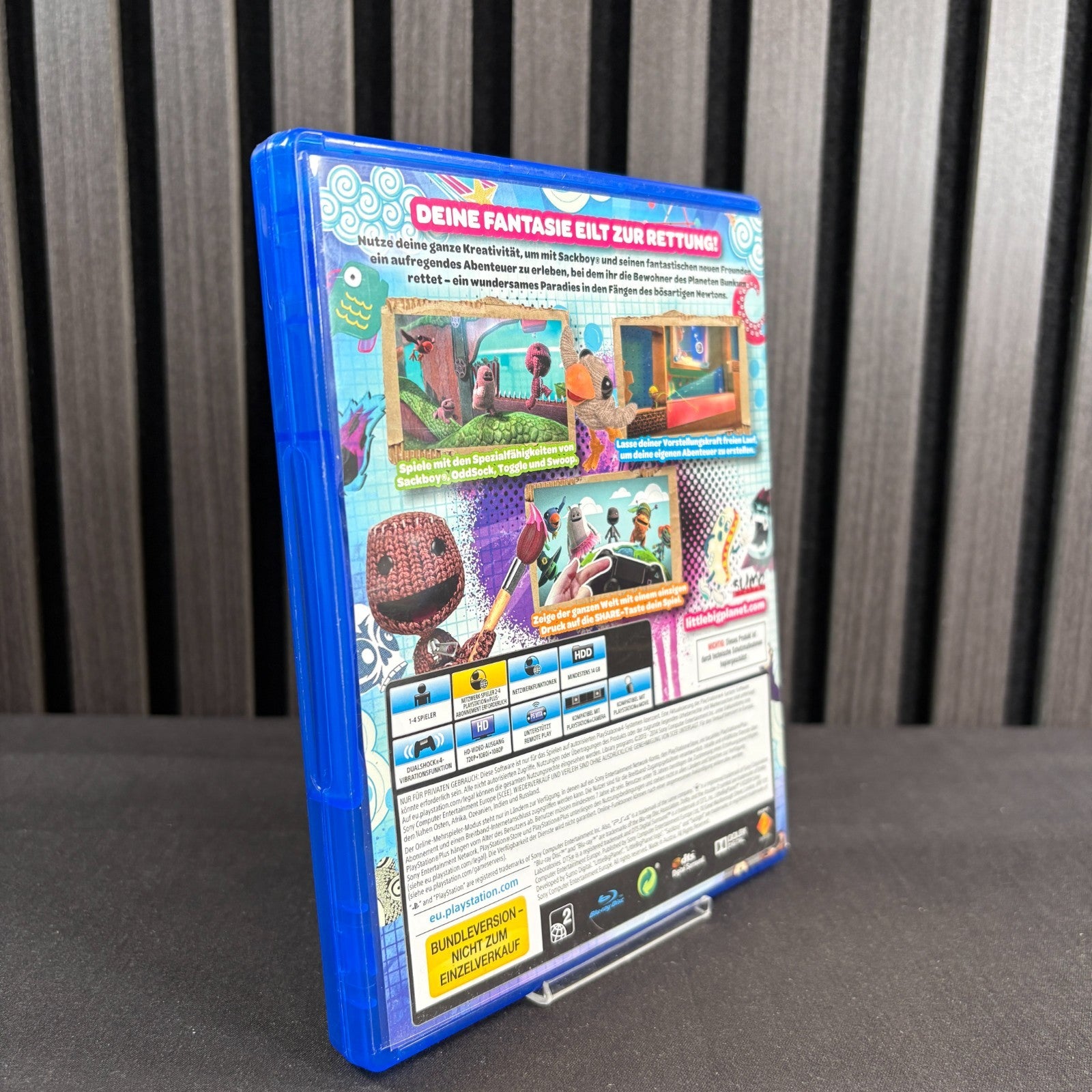LittleBigPlanet 3 PS4 Cover Rückseite