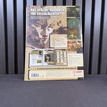 Rückseite des Metal Gear Solid 3 Snake Eater Lösungsbuchs