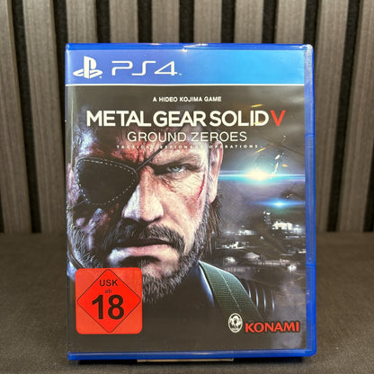 Metal Gear Solid V Ground Zeroes PS4 PAL Cover Vorderseite Detailansicht sehr gut