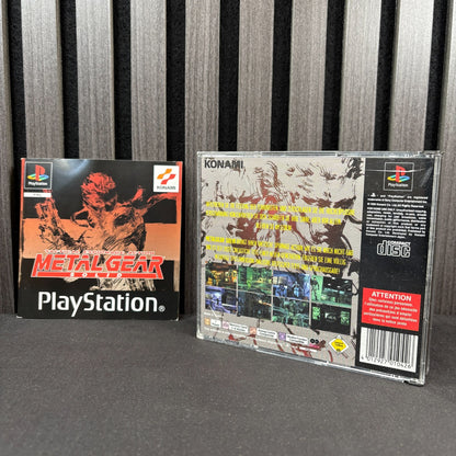 Metal Gear Solid PS1 PAL Rückseite der Originalhülle