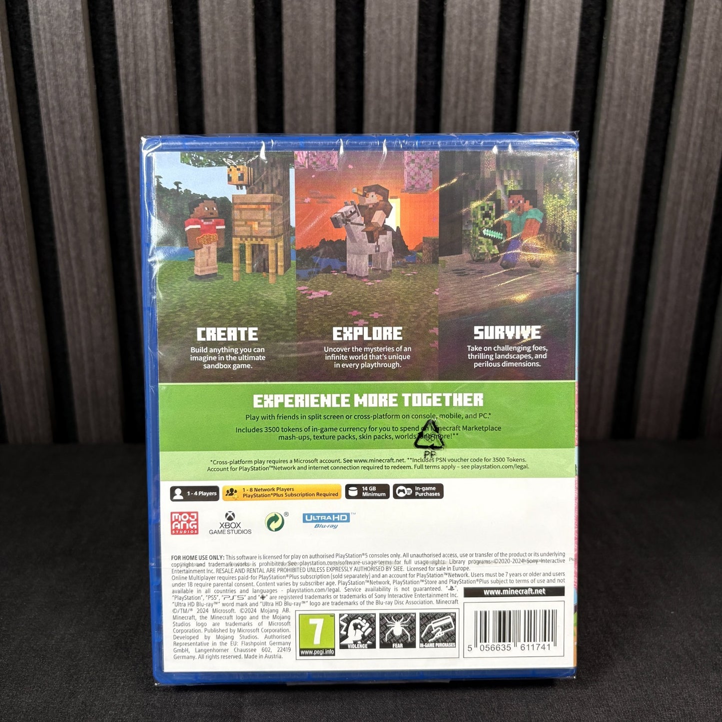 Minecraft PS5 Hülle Rückseite neu versiegelt PAL