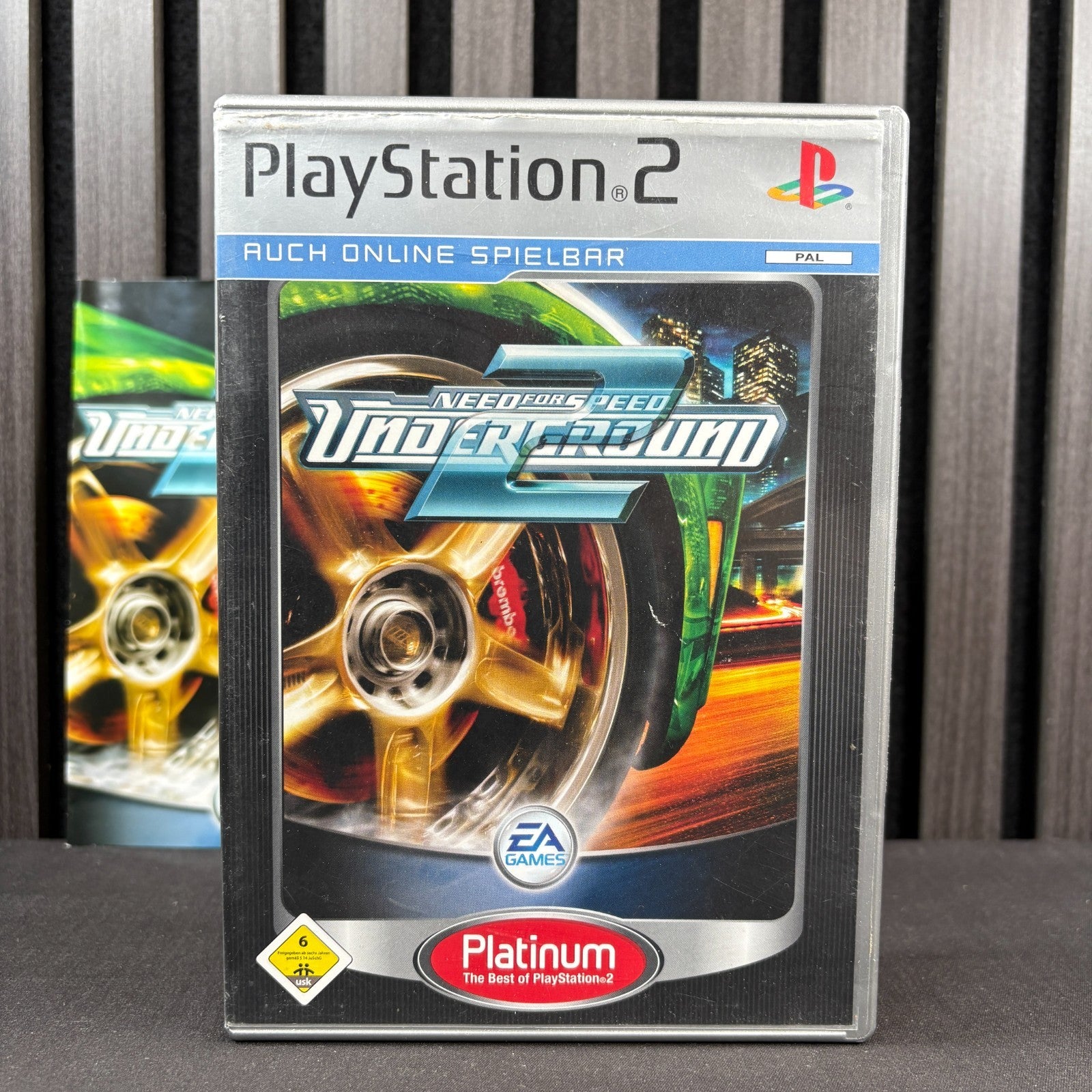 Need for Speed Underground 2 PS2 PAL Rückseite der Originalhülle