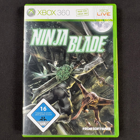 Ninja Blade Xbox 360 PAL deutsche Version Vorderseite in gutem Zustand