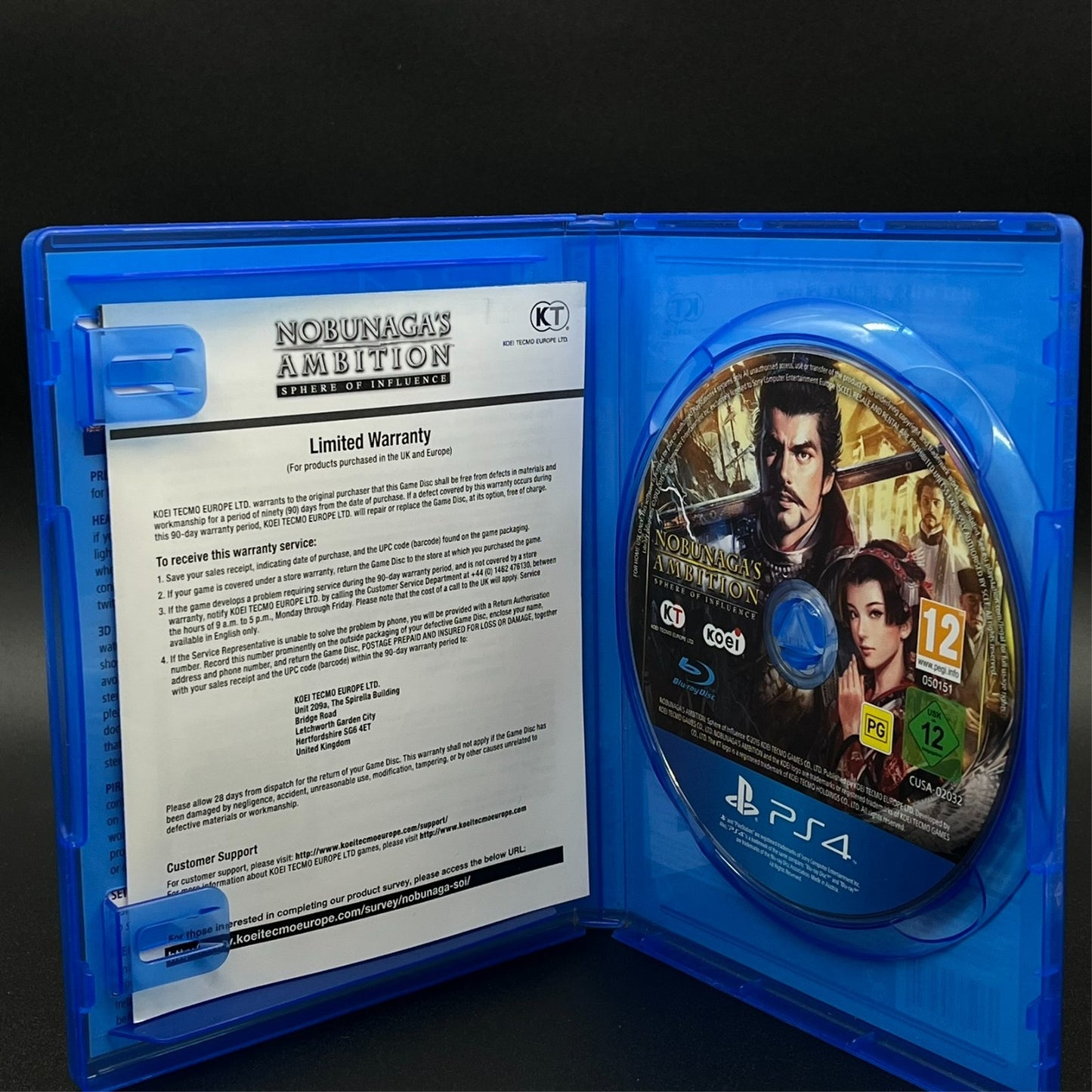 Nobunaga's Ambition Sphere of Influence PS4 Spieldisc