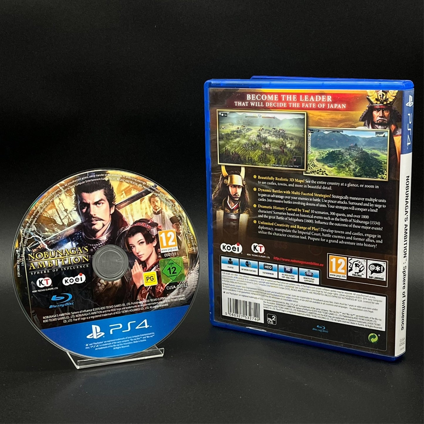 Nobunaga's Ambition Sphere of Influence PS4 Rückansicht