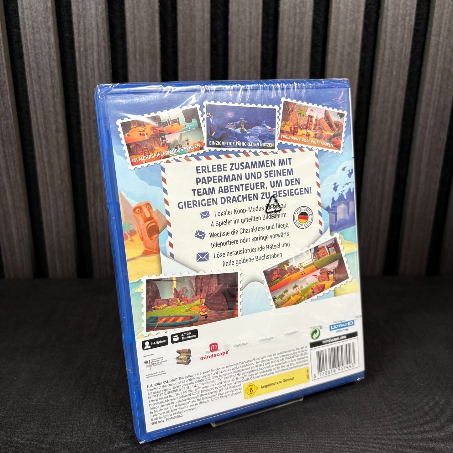 Paperman Adventure Delivered PS5 Rückseite Cover neu sealed PAL