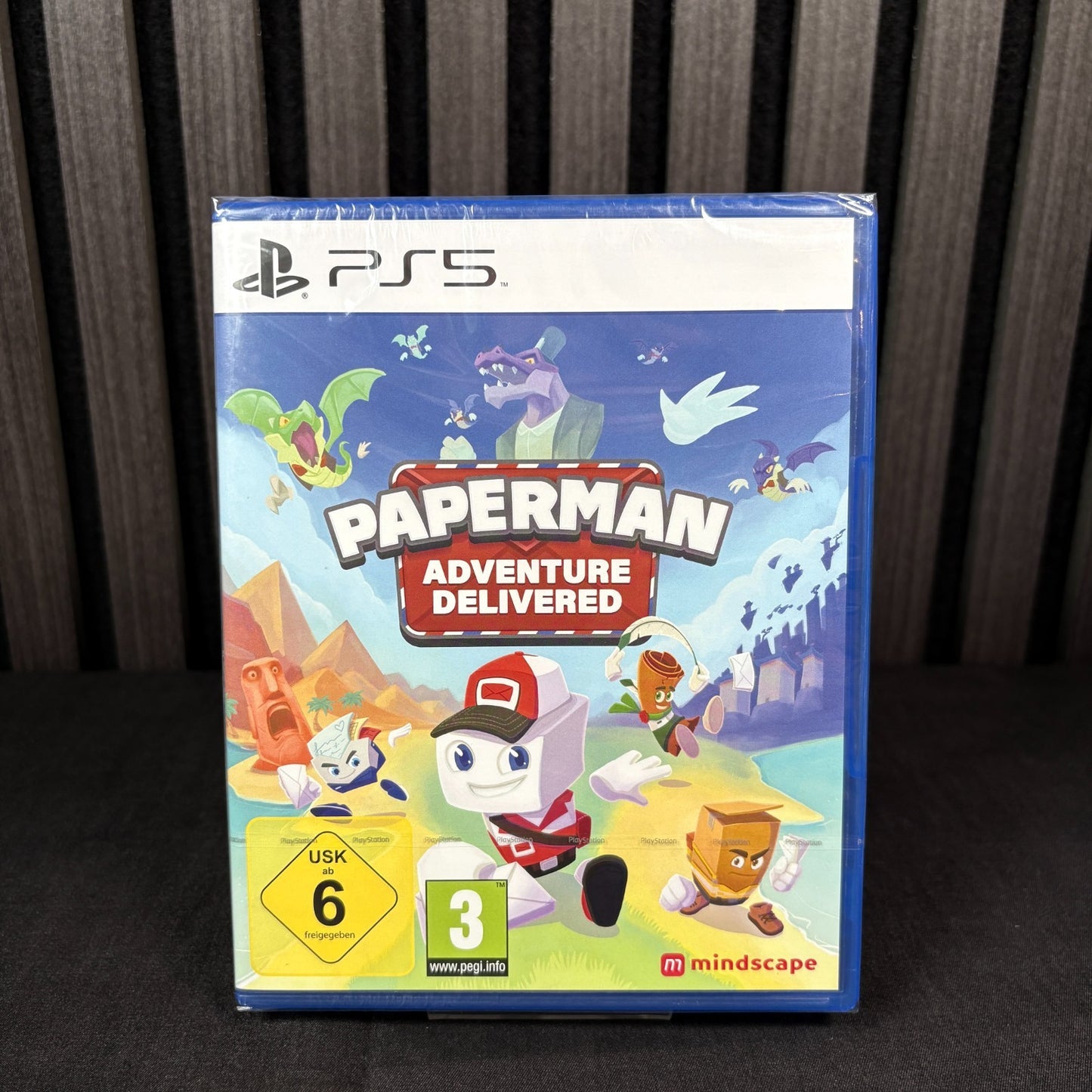 Paperman Adventure Delivered PS5 Hülle Vorderseite neu versiegelt PAL