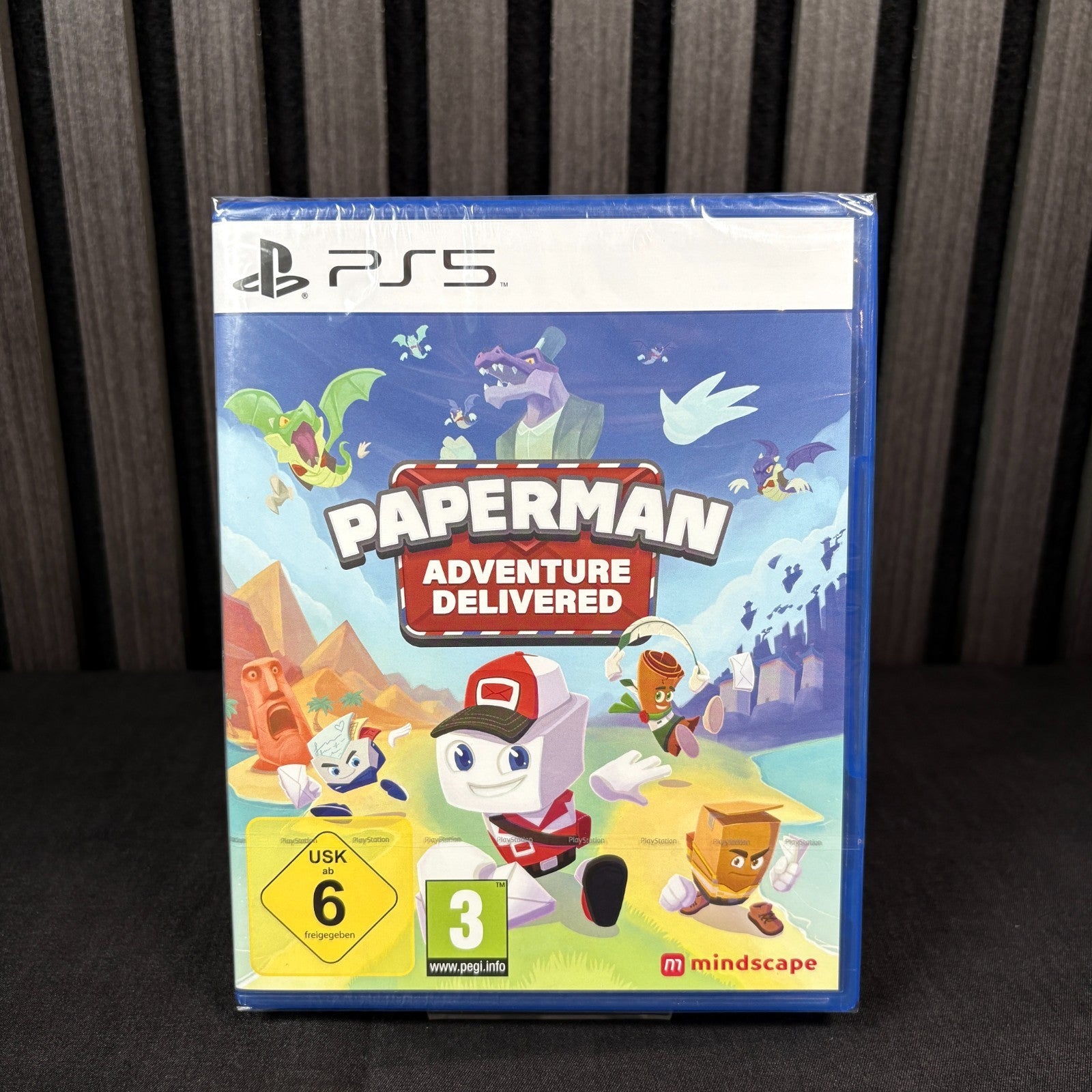 Paperman Adventure Delivered PS5 Hülle Vorderseite neu versiegelt PAL