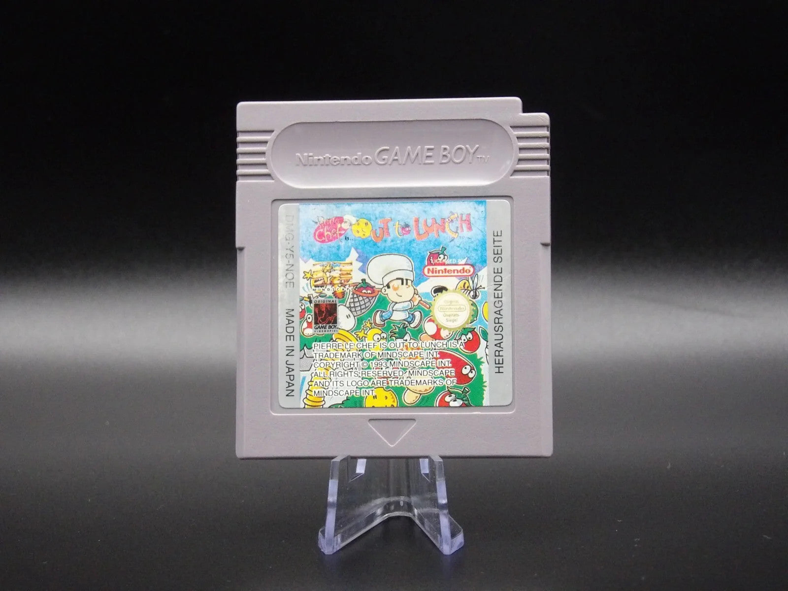 Pierre Chef Out to Lunch GameBoy Modul Vorderseite