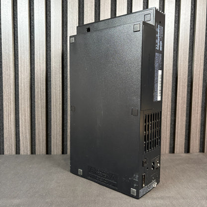 PlayStation 2 FAT Konsole Schwarz Rückseite