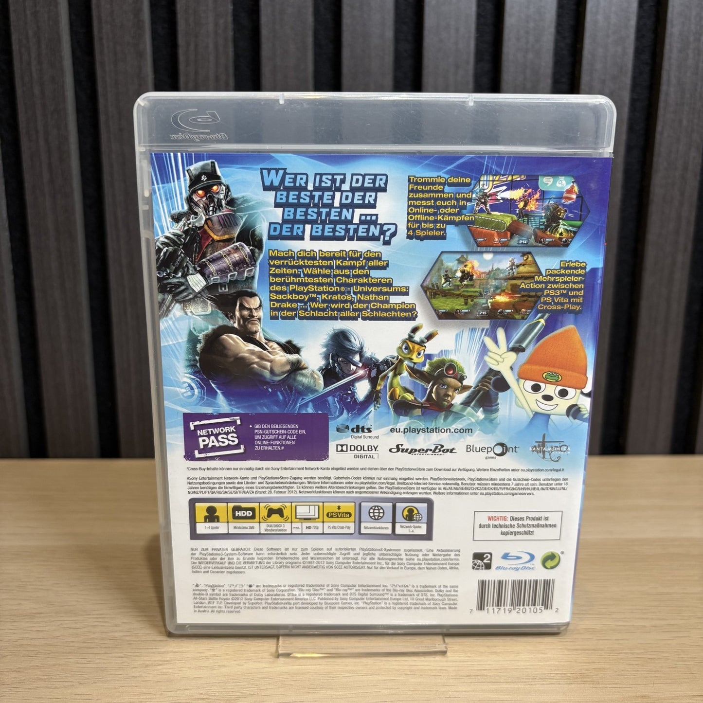 PlayStation All-Stars Battle Royale PS3 Cover Rückseite