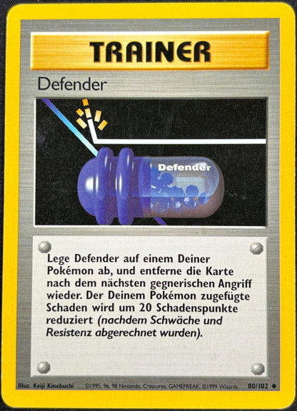 Pokémon Defender 80/102 Basis-Set Deutsch – Vorderseite
