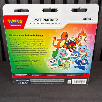 Detailansicht der Pokémon Erste Partner Kollektion Deutsch Rückseite