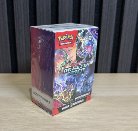 Pokémon Gewalten der Zeit Booster Bundle 6 Booster Deutsch Vorderseite Neu versiegelt