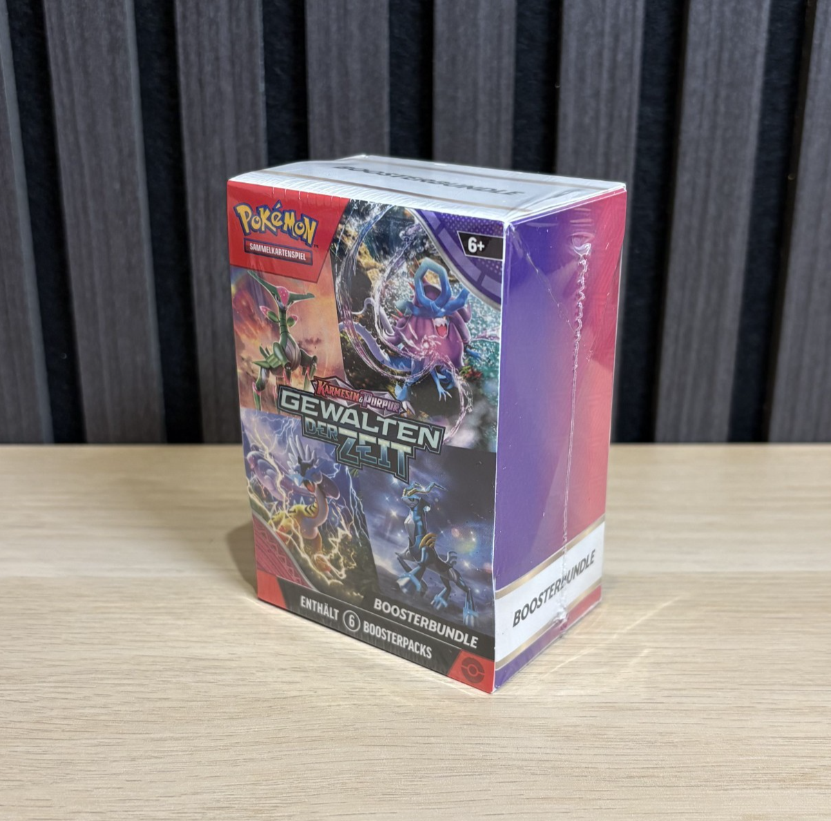 Pokémon Gewalten der Zeit Booster Bundle 6 Booster Deutsch Rückseite Neu versiegelt