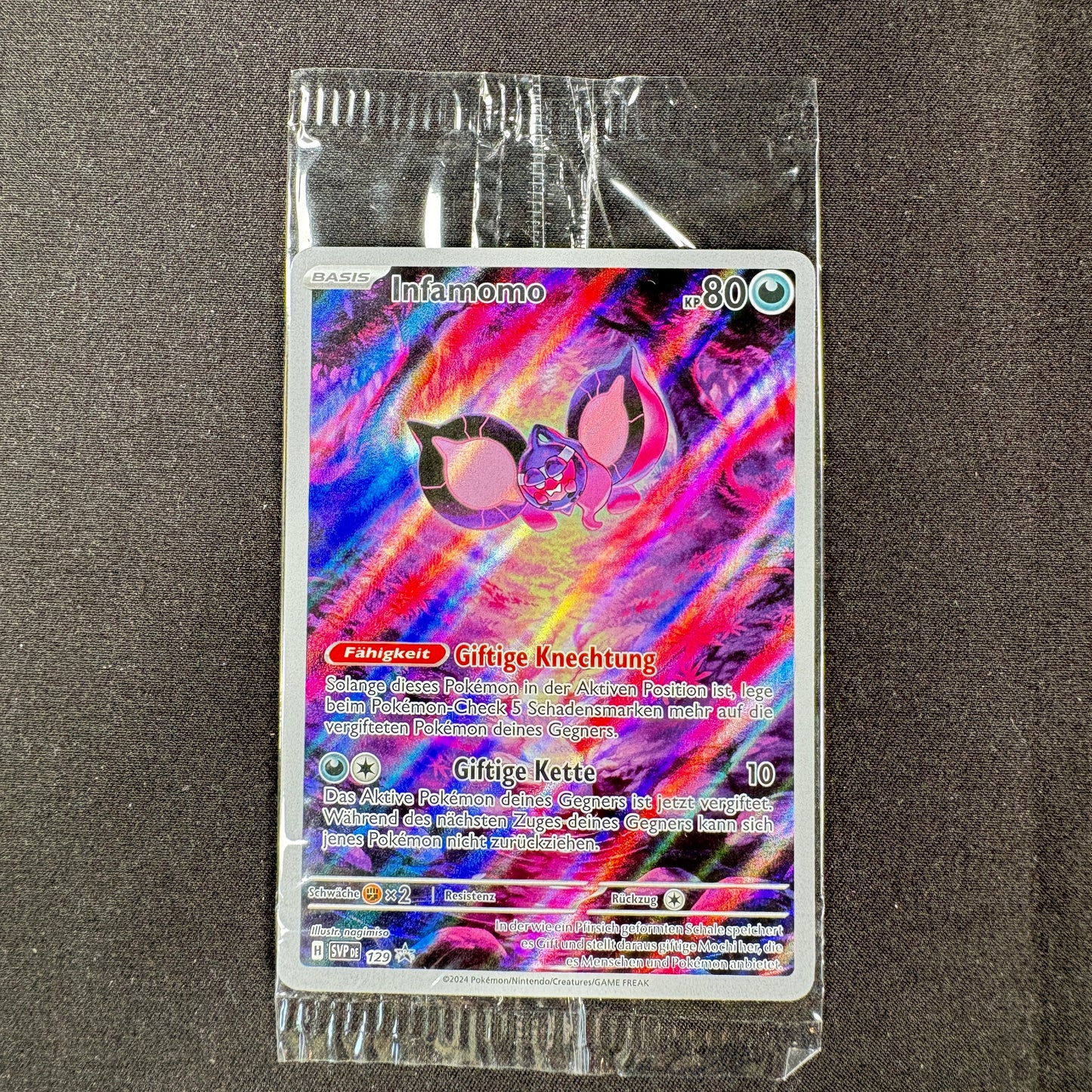 Pokémon Infamomo SVP 129 Promo Karte Deutsch original versiegelt Vorderseite