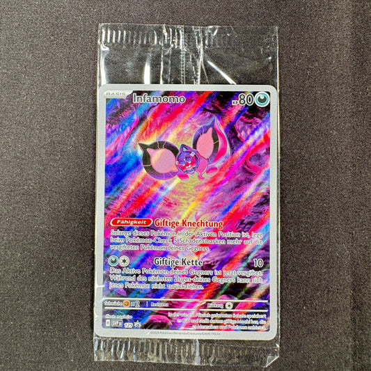 Pokémon Infamomo SVP 129 Promo Karte Deutsch original versiegelt Vorderseite