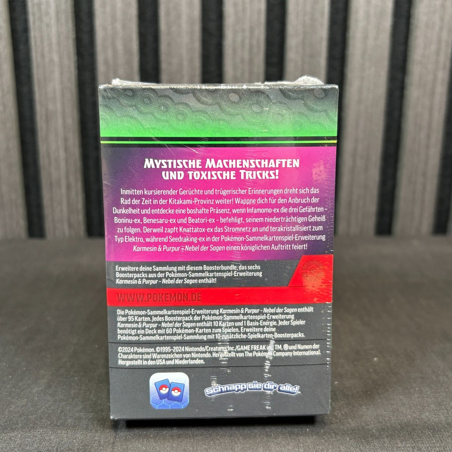 Pokemon Nebel der Sagen Booster Pack Deutsch Rückseite Detail