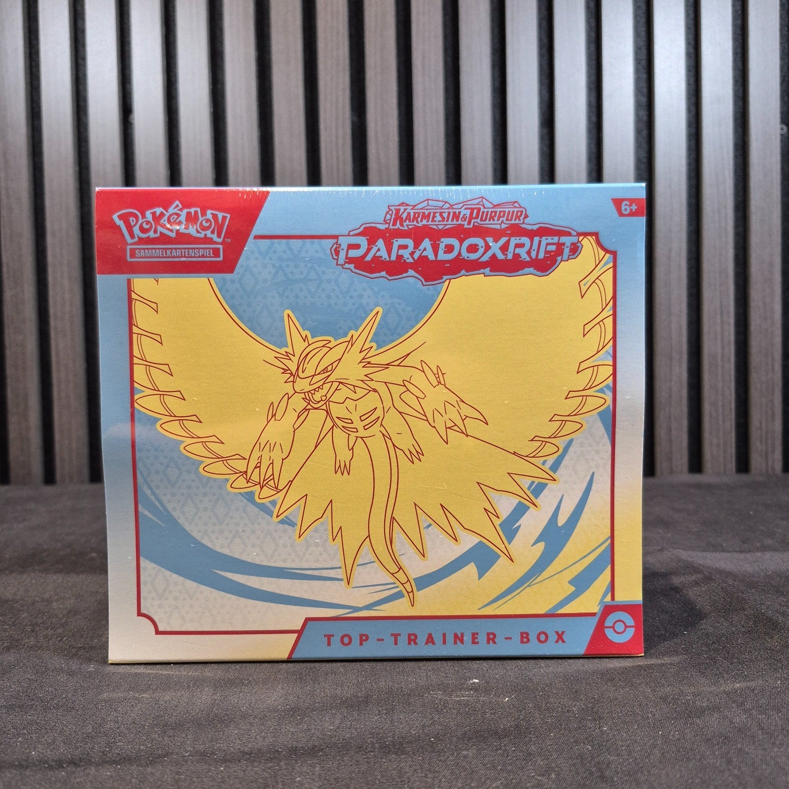 Pokémon Paradox Rift ETB Roaring Moon Donnersichel German Frontansicht