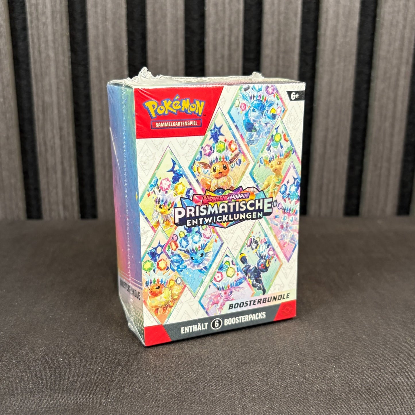 Pokémon Prismatische Entwicklungen Booster Bundle Vorderseite versiegelt