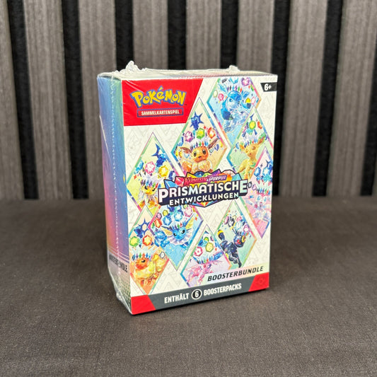 Pokémon Prismatische Entwicklungen Booster Bundle Vorderseite versiegelt