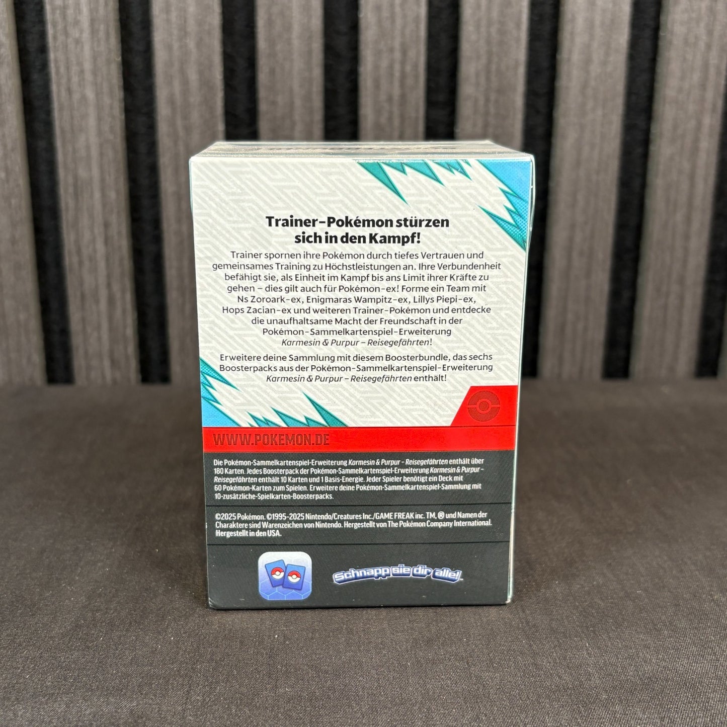 Pokemon Reisegefährten Booster Pack Rückseite Detail
