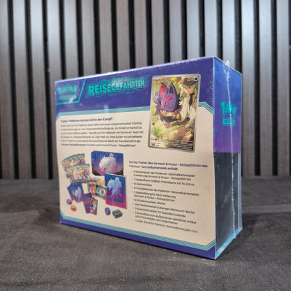 Pokémon Reisegefährten Top-Trainer-Box Deutsch Rückseite mit Produktinhalt
