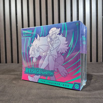 Pokémon Reisegefährten Top-Trainer-Box Deutsch neu und original versiegelt Vorderseite